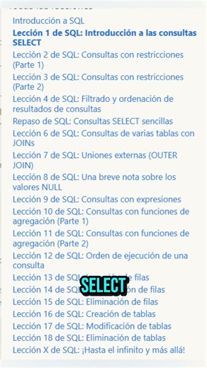 Aprende SQL con esta Web #sql #devs #ia