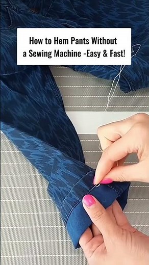 Secret Hack: Hem Your Pants Without a Sewing Machine✅