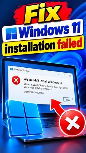 How To Fix Windows 11 Installation Failed ( 2026 )