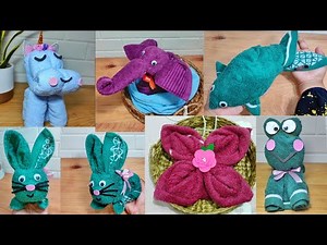 6 Ideas Folding Towel Art / Folding Towel Art Tutorial