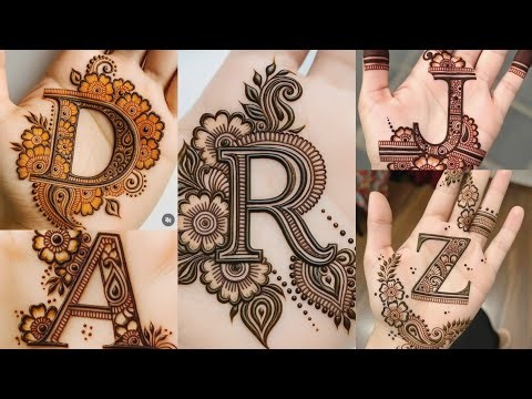 Ultimate Alphabet Mehndi Designs|| for Girls—Easy Ideas#mehndi #henna #viralvideos #mizna
