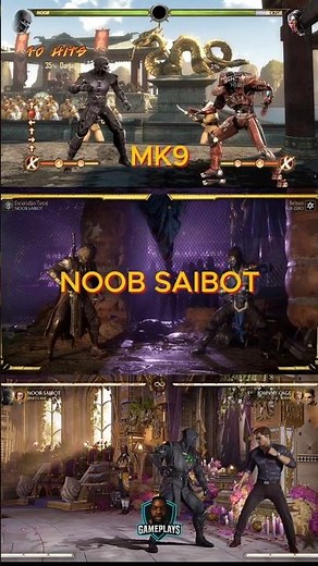 NOOB SAIBOT EVOLUTION! MK9 vs MK11 vs MK1 BEST COMBOS!