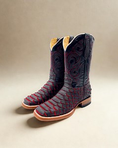 Handcrafted Men's Python Cowboy Boots/ Square Toe Cowboy Boots Snake/ Men's Exotic Boots/ Botas Vaqueras Exoticas/ Men's Cowboy Boots - Etsy