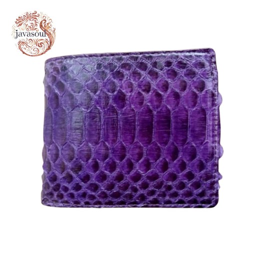 Genuine Python Snakeskin Leather Men's Bifold Wallet Exotic Purple Color Handmade - Etsy