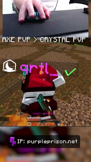 Crystal PvP ain’t it IP: purpleprison.net #minecraft #pvp #gaming #server