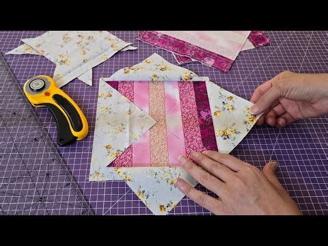 I turned my simple strips into lovely quilt pattern you should try