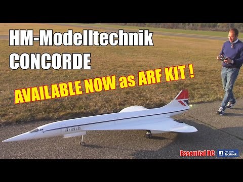 HM-Modelltechnik RC CONCORDE (EDF / Turbine) | AVAILABLE NOW as ALMOST READY TO FLY (ARF) KIT