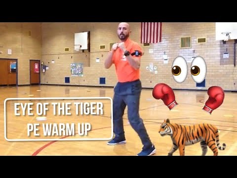 PhysEdZone: "Eye of the Tiger" PE Dance Fitness Warm-Up | Brain Break
