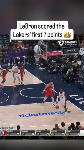 Bron getting active early 🔥 | ESPN