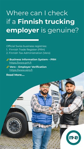 Looking for Truck Driver Jobs in Finland? Here’s a Quick Guide Step 1: Check Your Driving License You need a valid C or CE truck driving license. EU licenses are accepted. Non-EU licenses may need conversion. Step 2: Professional Requirements Driver CPC and medical fitness are usually mandatory for professional drivers. Step 3: Language Skills Basic English is accepted. Finnish language skills improve job opportunities. Step 4: Get a Job Offer Apply to licensed Finnish transport and logistics co