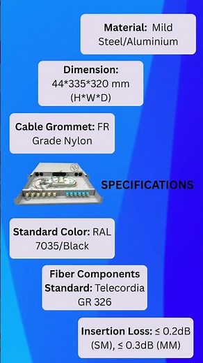 Unisol 24 Port Sliding Rack Mount Fiber Optic Patch Panel #unisol #fiberoptic #rackmount