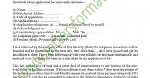 Follow-up Letter for New Telephone Connection Application