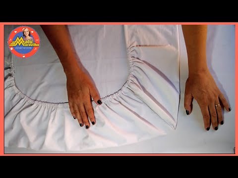 COMO FAZER LENÇOL DE ELÁSTICO NA MEDIDA CERTA DO COLCHÃO