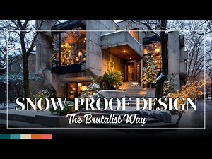Cold Climate Brutalist Homes: How Modern Concrete Design Thrives in Snowy Terrain