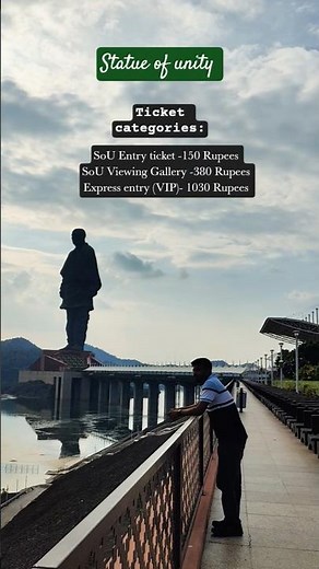 Statue of Unity Ticket Categories ✌️ #Statueofunity
