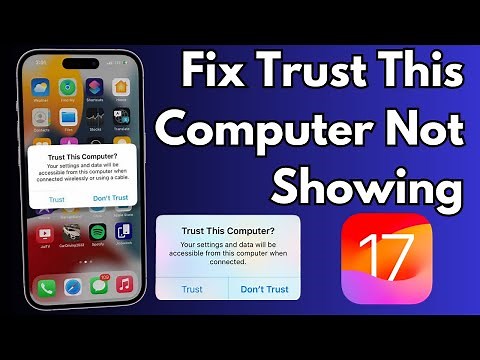 How To Fix Trust This Computer Not Showing Up on iPhone & iPad iOS 17