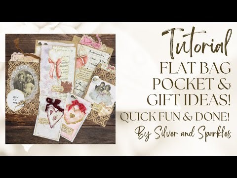 Quick, Fun and Done Paper Craft Ideas! Flat Bag Pockets & Gift Ideas!
