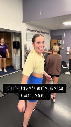 love you freshman mavs 💛😈 #freshmanprank #maverickdanceteam #gameday #homecomingweek