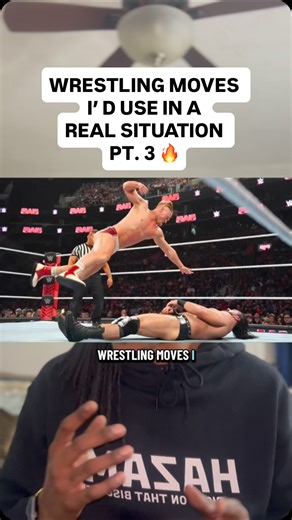 Spazz The Visionary on Instagram: "More wrestling moves I’d use in a real situation, hypothetically 😂 #ProWrestling #WWE"
