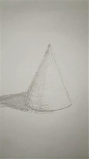 how to draw a cone #drawing #art #pencildrawing #tutorial #shorts
