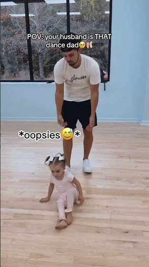 Dad Dances With Daughter At Dance Class