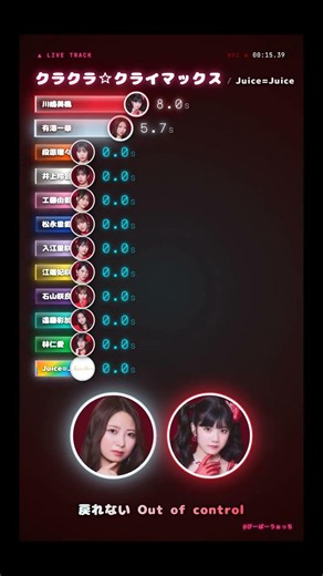 パート1「クラクラ☆クライマックス / Juice=Juice」歌割り