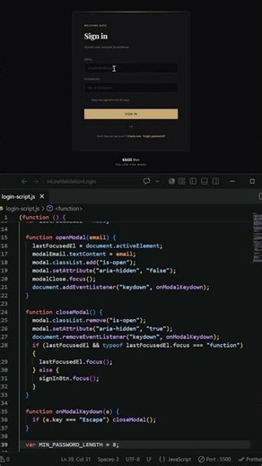 This Login UI Looks Expensive! | HTML CSS JavaScript