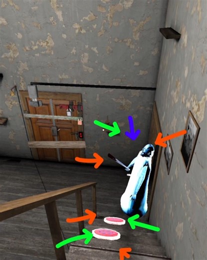 crazy double freezing Trap Tricks against granny #grannynewgame #grannyfunnymoments #grannytricks