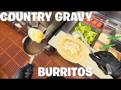 POV: Cooking Session | Country Gravy in burritos ???