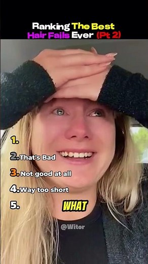 Ranking The WORST Hair Fails Ever! ✂️😭 (Part 2) #shorts
