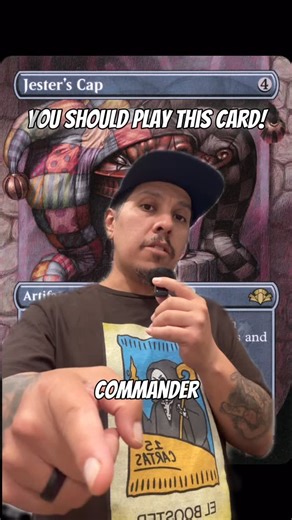 Mark Mendoza on Instagram: "Would you play jesters cap in your next commander deck? Let me know in the comments! ✨ Hey sup fellow nerds, like and follow for more Magic the Gathering content! ✨ If you love sweet MTG inspired shirts use my code Sorcerersstash @GGtees.co"