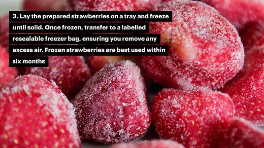 How to freeze strawberries