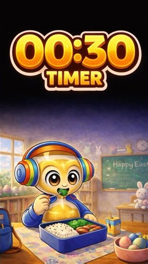 00:30 Minute Timer For Classroom ⏳ Lunch Time | Focus With Ambient Music