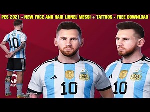 PES 2021 - NEW FACE LIONEL MESSI CONVERTIDA DO EFOOTBALL 2023 [ARGENTINA] - By: Gabri Facemaker - 4K