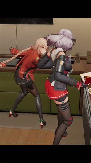 Qiuhua Sabrina Duo Pose #crewdeck #gfl2 #girlsfrontline2exilium