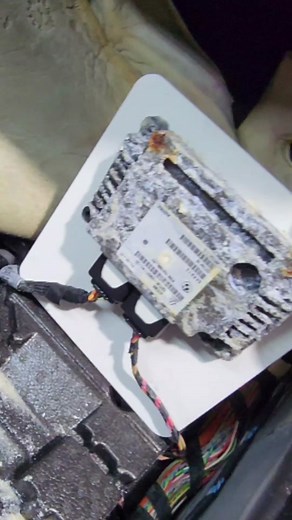 Ever wonder how well BMW electronics get along with water? Not good. . . . . . #mechaniclife #BMW #waterdamage #wiring #diagnosis #repair #howto #robthemechanic #carguy #cargirl #electric #duralast