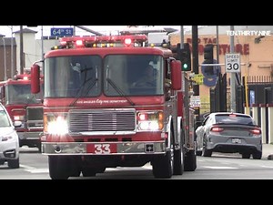 LAFD LIGHT FORCE 33 RESPONDING IN ITS DISTRICT *ALARM*