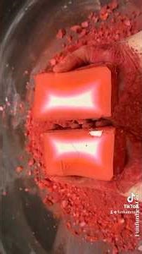 Ruby Red Unpolished Gym Chalk #rubby #unpolished #red #gymchalkasmr #gymchalkcrushing