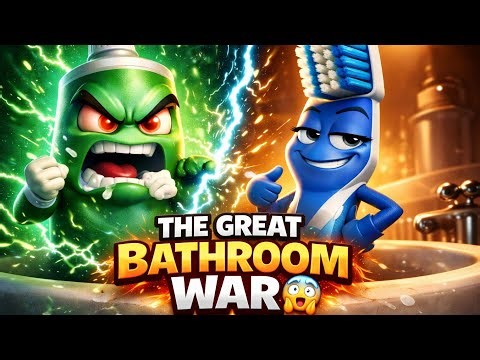 Ultimate Bathroom Roast 😁 || “Toothpaste vs Toothbrush|| #trending #edit