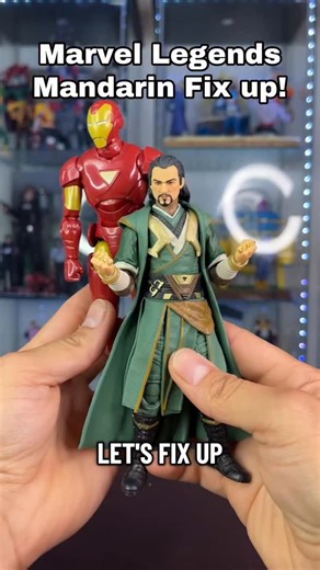 Marvel legends mandarin fix up - head swap - custom action figure - Hasbro | Rocco The great
