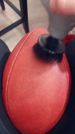 Breaking in a brand new football