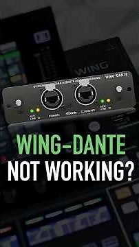 Behringer WING 3.0.6 + Dante Card Not Working? This Is Why (And How to Fix It!) #behringerwing
