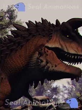 Horned Carnotaurus vs Omega 09 (Part 1/3) | Animation #shorts