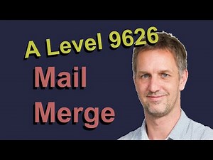 A2 Level - 9626 - Mail Merge - Whole Syllabus