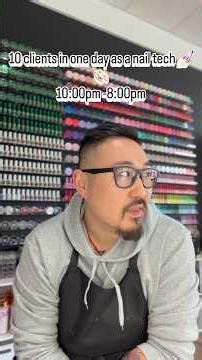 Do 10 clients in a day as a nail tech