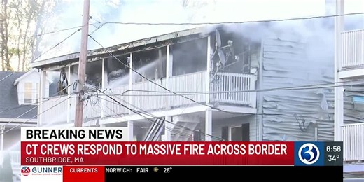 VIDEO: Apartment fire breaks out in Southbridge, MA