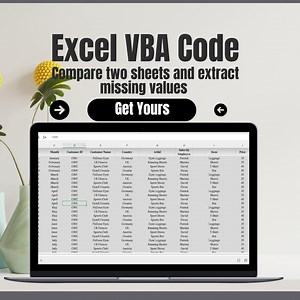Excel VBA Code – Compare Two Sheets & Extract New Data Instantly! - Etsy Canada