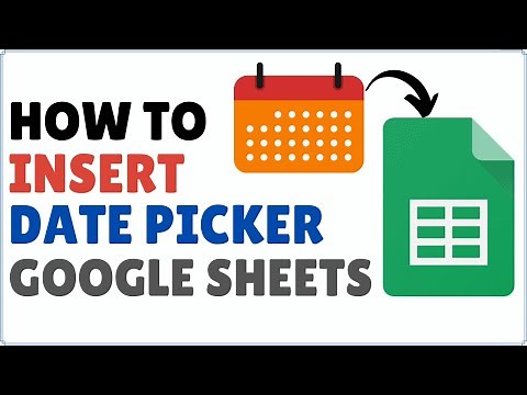How to Add a Calendar Date Picker in Google Sheets
