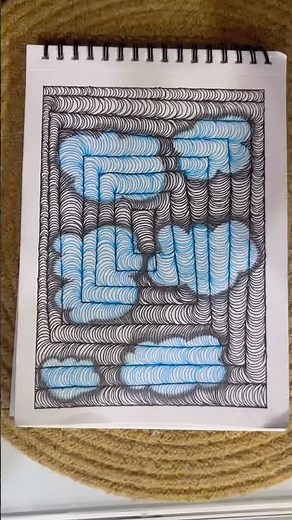 Day 248 - Easy doodle for relaxation #art #doodleart #doodle #zen #zentangle #ytshorts