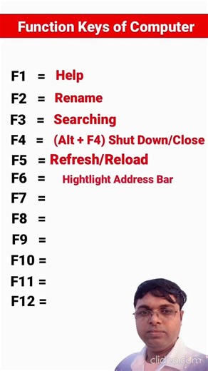 Function_Keys_of_Computer_Keyboard_use_of_function_shortcut_keys_Shortcuts_Computer_720P #computer #